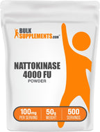 BulkSupplements.com Nattokinase Powder - Natto Powder, Nattokinase Supplement, Nattokinase 4000 FU - Sourced from Natto Extract, 100mg per Serving, 50g (1.8 oz) (Pack of 1)