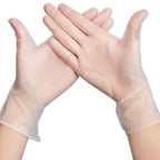Jointown Basic Medical Vinyl Exam Gloves Disposable Latex Free Medium, Powder-Free, Clear Food Safe Gloves, Vgpf3002, (Case of 1,000) Medium