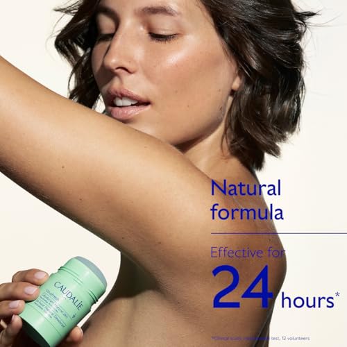 Caudalie Vinofresh Natural Deodorant Stick, Aluminum Free and Alcohol Free, with Eucalyptus & Grape