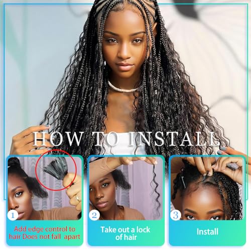 Blonde Human Braiding Hair for Boho Braids 22 Inch 6 Bundles Human Hair Braiding Hair Deep Wave Bulk Human Hair for Braiding No Weft Curly Human Hair Brading Hair Extensions 150g 27#