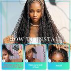 Blonde Human Braiding Hair for Boho Braids 22 Inch 6 Bundles Human Hair Braiding Hair Deep Wave Bulk Human Hair for Braiding No Weft Curly Human Hair Brading Hair Extensions 150g 27#