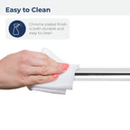 Drive Medical Round Handle Aluminum Walking Cane With Foam Grip, Silver