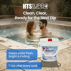 HTS Turbo Oxidizer Shock for Pools, Hot Tubs & Spas - 5 lbs Made in USA | Fast-Dissolving Oxidizing Shock for Pool | Non Chlorine Pool Shock Treatment | Non Chlorine Shock for Pool Clears Water