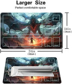 MTG Playmat - Non-Slip Backing Printing, Ideal for Card Game Enthusiasts TCG Playmat (Fear of Death-Deck)