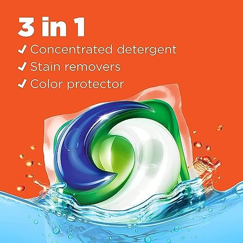 Tide Pods Laundry Detergent, Clean Breeze, 57 Pacs Capsules, 46 Ounce