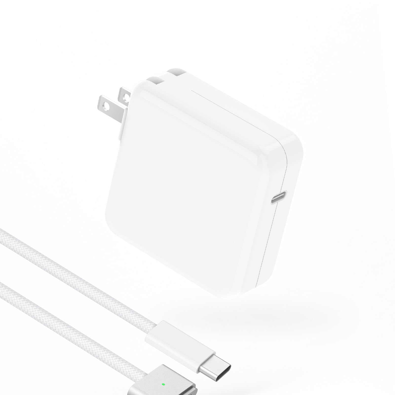 Charger for MacBook Air 13 15 inch MacBook Pro 14 inch M5 M3 M2 M1 2026 2025 2024 2023 2022 2021, 70W USB C Power Adapter, 6.6FT USB C to 3 Braided Cable with LED, Powerful Connect, Original Quality