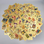 55 PCS Gold Cards Packs Vmax V EX GX Rare Golden Cards Deck Box Gold Foil Card for Fans/Kids/Collectors Gifts (No Duplicates)