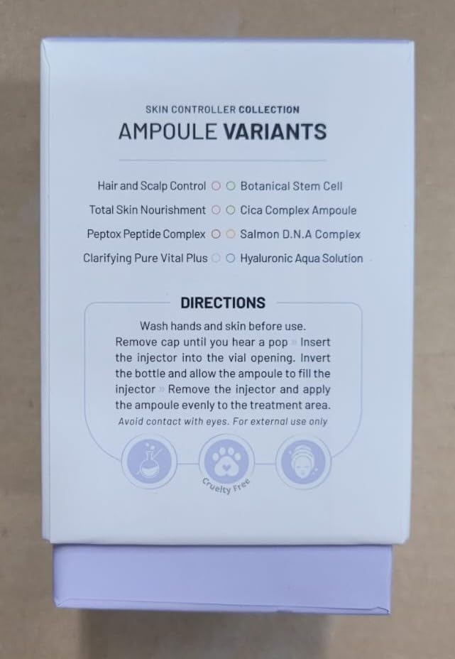 BRÜUN SC - Control Botanical Stem Cell Ampoule - Korean Serum Booster for Face and Body Skin Care Serum 1.18 fl.oz