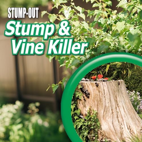 Bonide 2746 Stump & Vine Killer Concentrate, 8 oz Stumps and Vines Without harming Turf. Contains Brush Easy Application. Kills Oak, Poison Ivy and More, 1