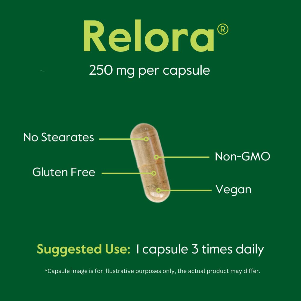 BESTVITE Filler-Free Relora 250mg (240 Vegetarian Capsules) (120 x 2) – Clinically Researched – No Stearates – Vegan – No Fillers – Supports the Management of Occasional Stress*
