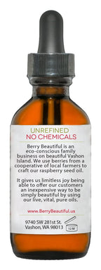 Berry Beautiful 100% Pure Red Raspberry Seed Oil – 2 fl oz | Sustainably Cold-Pressed from Northwest Co-op Raspberries