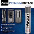 Xikar PUROFINE Premium Butane Fuel Refill (100ml) 0 Impurities - Ultra Refined, Food Grade, Culinary Butane Refill for Torch & Lighter - Jet Flame Lighter Fuel & Kitchen Torch Refills (2 Pack/1.9oz)