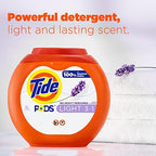 Tide PODS Light Laundry Detergent Pacs, 76 Count, White Lavender Scent, Powerful Clean with a Light and Lasting Scent