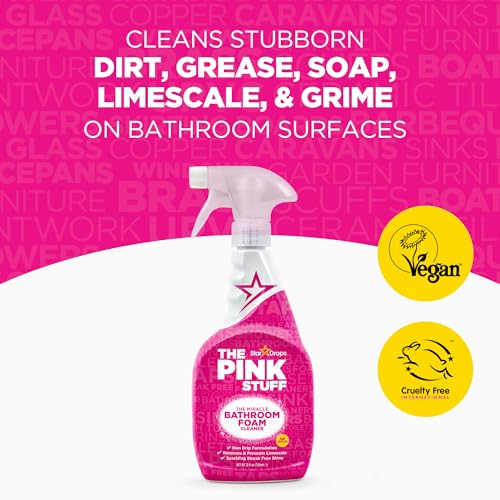 Stardrops – The Pink Stuff Ultimate Cleaning Pack – Miracle Cleaning Paste, Multi-Purpose Spray & Bathroom Foam – Cuts Grease, Removes Stains, Cleans Kitchens, Bathrooms, and More