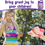 Lulu Home Bubble Concentrated Solution, 1 L/ 33.8 OZ Bubble Refill Solution for Kids Bubble Machine, Giant Bubble Wand, Bubble Blower Toys, Halloween Party Favors (Purple)