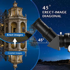 AOMEKIE 40070 Telescopes for Astronomy Beginners and Adults 70mm Astronomical Telescopes with Adjustable Tripod K6/25 Eyepieces Phone Adapter