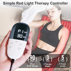 Large 23.60" x 38.00" Red Light Therapy Mat, 400 Dual-Wavelength LEDs (660nm & 850nm), Easy to Carry for Home or Travel Use