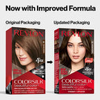 Revlon ColorSilk Permanent Hair Color, 100% Gray Coverage Dye Kit, Ammonia-Free, Keratin and Amino Acids, Red Shades, 53 Light Auburn (Pack of 3)