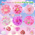 6 Pack Slimes, Pink Slime Kids, Cloud Slime kit for Girls Ages 8-12, Toys for Girls and Boys, for Kids Slime Set Party kit Goodie Bag Stuffers, 4 5 6 7 8 9 10 Year Old Girl Birthday Gift Cute Stuff