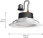 Philips Hue Smart Retrofit Recessed 5/6 Inch LED Downlight 4 Pack - White Ambiance Warm-to-Cool White Light - 1100LM Indoor -Control with Hue App - Works with Alexa, Google Assistant and Apple HomeKit