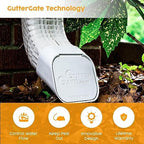 The Original GutterGate 3"x4" for Type-A Downspouts (White) (Made in The USA)
