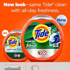 Tide Power Pods Laundry Detergent Pacs with Febreze, 63 Count, Botanical Rain Scent, Febreze Freshness with Odor Eliminators