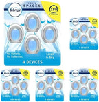 Febreze Small Spaces, Plug in Air Freshener Alternative for Home, Linen & Sky, Odor Eliminator for Strong Odor (4 Count) (Pack of 5)