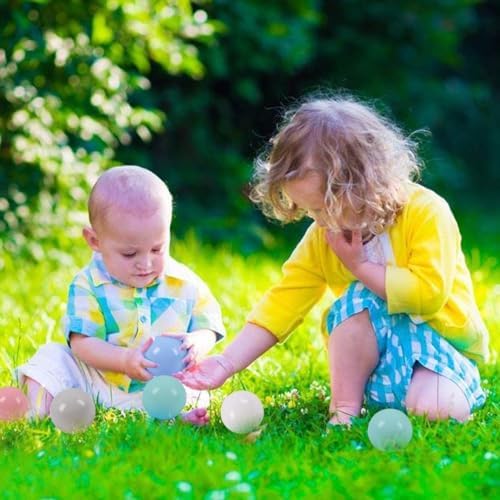 LANGXUN 50 100 200 Soft Plastic Ball Pit Balls for Kids, Gift for Baby Toddler Birthday Christmas, Ball Pit Play Tent, Baby Kiddie Pool Water Toys, Party Decoration