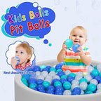Vanland Ball Pit Balls for Baby and Toddler Phthalate Free BPA Free Crush Proof Plastic - Multicolored Pit Balls in Reusable Play Toys for Kids with Storage Bag