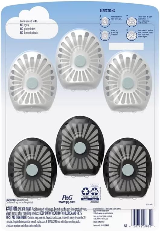 Febreze Small Spaces Air Freshener, 6 Pack, Linen & Sky & Fresh