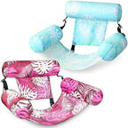 SLOOSH Inflatable Pool Floats Adult,2 Packs Floating Lounge Chairs,Blow up Pool Noodles for Adult Heavy Duty,Floating Chair for Party Summer Water Beach Lake Fun