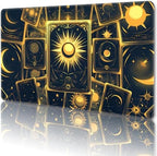 MTG Playmat Magic Card Playmat Game Mat,TCG & CCG Card Games Mat with Free Storage Bags Size 24 x 14 Inches (No with Zones,Card)