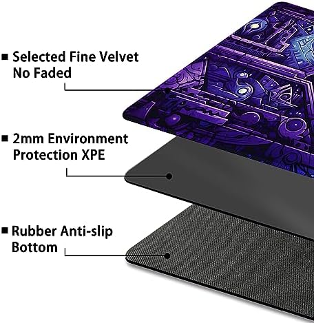 Playmat for MTG, with Free Storage Bags,Game Mat 24 x 14 inches, TCG and Board Game Mat for Cards,Mousepad Desk Mats (Regular,Magic Mat 7)