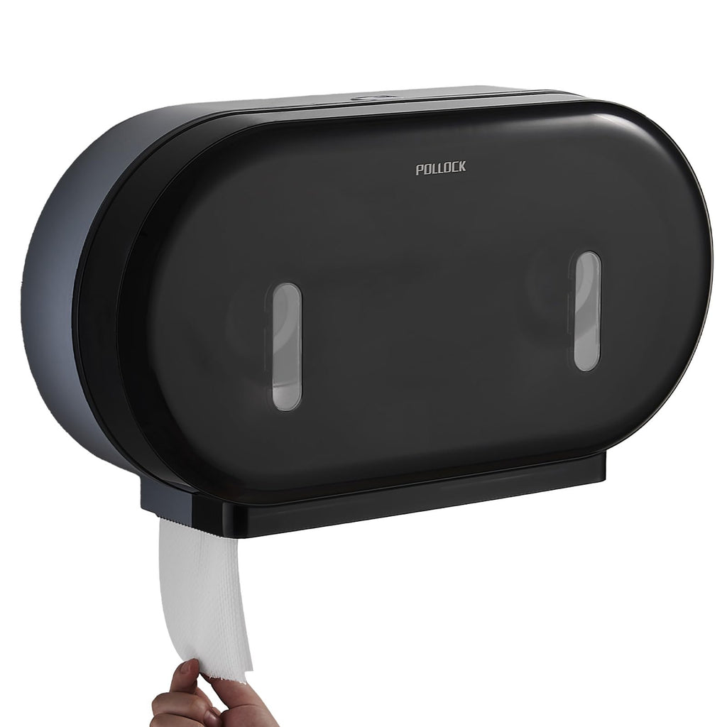 Pollock Commercial Twin Jumbo Toilet Tissue Dispenser,Hold 9” Double Roll