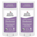 Earth Mama Calming Lavender Deodorant | Safe for Sensitive Skin, Pregnancy and Breastfeeding, Contains Organic Lavender, Calendula and Coconut Oil, No Baking Soda or Aluminum, 2.65-Ounce (2-Pack)