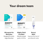Mighty Patch™ Invisible+ Patch – The Barely-There Daytime Hydrocolloid Acne Pimple Patch for Covering Zits and Blemishes, Tapered Edges Designed to Blend Into Skin (72ct)
