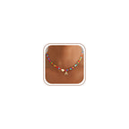 Eaciy Dainty Colorful Initial Necklace for Women Trendy Jewelry Gifts
