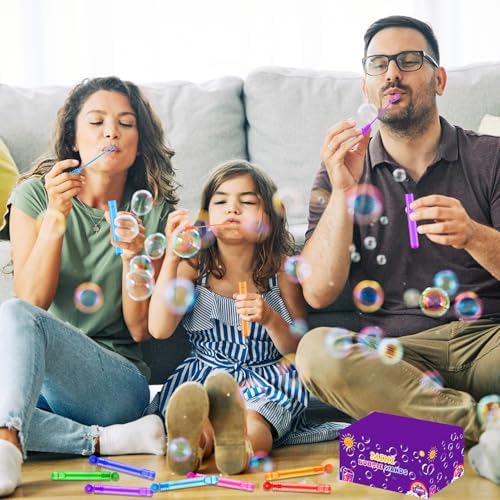 Bulk Classroom Treasure Box Toys Prizes for Kids 300 Pack, Mini Small Bubble Wands Outdoor Party Favor Supplies Bulk for Toddlers, Non Candy Treat Goody Gift Bag Stuffers Fillers for Birthday Wedding