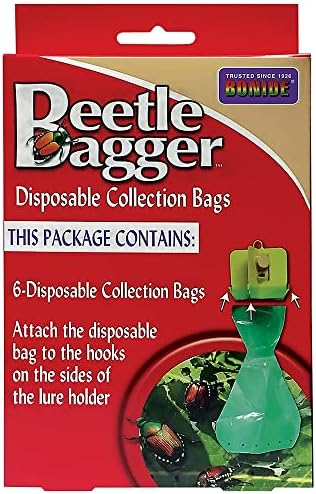 Bonide Beetle Bagger Japanese Beetle Trap Bag Refill, Includes 6 Disposable Collection Bags for Indoor & Outdoor Use