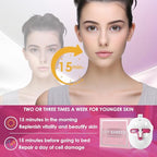 Red-Light-Therapy-for-Face, 7-1 Colors Led Face Mask Light Therapy, Facial Skin Care Mask (White)