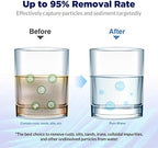 Membrane Solutions 20 Micron Pleated Water Filter Home 10"x4.5" Whole House Heavy Duty Sediment Replacement Cartridge Compatible with ECP10-1,ECP20-BB,R50-BBSA,FXHSC,CB1-SED10-BB (4 Pack)