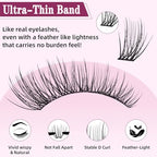 Lash Clusters 10-18mm Mix D Curl Eye Lashes Wispy Lash Clusters False Eyelash Clusters DIY Eyelash Extensions Individual Cluster Lashes (U14 Lashes Only)
