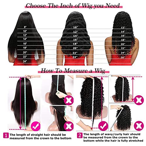 Deep Wave Headband Wig Human Hair 16 Inch Curly Headband Wigs for Black Women Human Hair Glueless None Lace Front Wigs Brazilian Virgin Hair Wig Machine Made 150% Density Natural Black Color