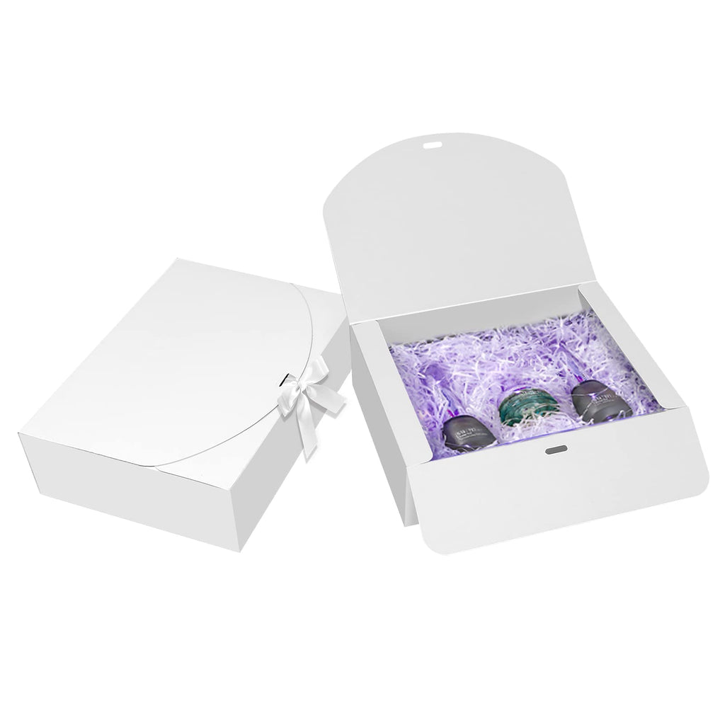BoShahai 10 PCS White Gift Boxes with Lids 10.6x7.8x3.1 Inch Proposal box