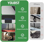 Magnetic Screen Door Mesh Keeps Bugs Out: Door Screen Magnetic Closure 36" x 83" Fits Door Size 34" x 82" - Magnetic Door Curtain Heavy Duty Fiber Fabric Washable - Hands Free Entry