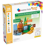 MAGNA-TILES Safari Animals 25-Piece Magnetic Construction Set, The ORIGINAL Magnetic Building Brand