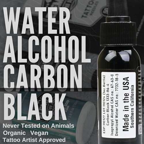 Black Tattoo Ink Tattoo Outline Shading Lining Mixing Ink & Blending Solid Liner Tattooing Ink Permanent Nighthawk Black Ink Tattoo Professional Tattoo Supplies