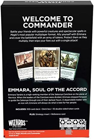 Magic: The Gathering Starter Commander Deck - Token Triumph (Green-White) | Ready-to-Play Deck for Beginners and Fans | Ages 13+ | Collectible Card Games