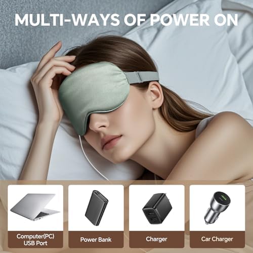 Heated Eye Mask for MGD, Dry Eye Syndrome, Chalazion, Blepharitis, Stye Eye Treatment, 20 Precise Temperature Settings & 5 to 99 Minute Timer Control, Soothe Eye Discomfort, Gray