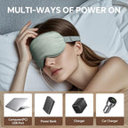 Heated Eye Mask for MGD, Dry Eye Syndrome, Chalazion, Blepharitis, Stye Eye Treatment, 20 Precise Temperature Settings & 5 to 99 Minute Timer Control, Soothe Eye Discomfort, Gray
